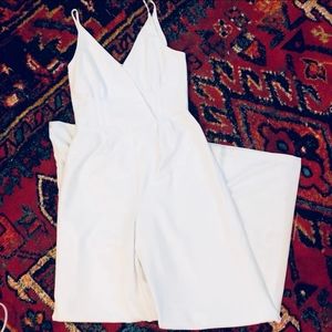 White Rosalina Hutch Sleeveless Jumpsuit
